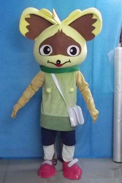 2018 Costume de mascotte d'écureuil léger et facile à porter de haute qualité avec sac blanc pour adulte à porter