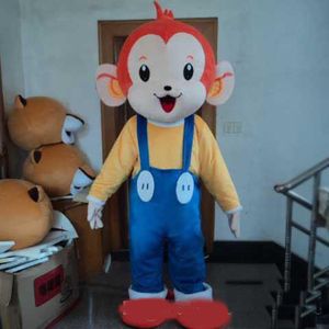 2018 Hoge Kwaliteit Mooie Monkey Costumes Holloween Mascotte Cartoon Mascotte Kostuum Op maat gemaakte gratis verzending Volwassen grootte