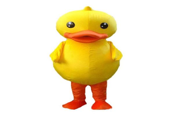 2018 Haute qualité du costume de mascotte de canard jaune mascotte de canard adulte5536911