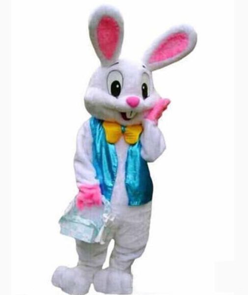 2018 DISFRAZ PROFESIONAL DE LA MASCOTA DEL CONEJITO DE PASCUA DE ALTA CALIDAD Bugs Rabbit Hare Disfraz para adultos Traje de dibujos animados nji