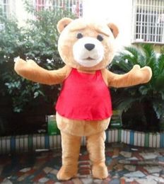 2018 Hoge Kwaliteit Teddy Bear Volwassen Mascotte Kostuum voor Valentijnsdag Dag Thanksgiving Day Christmas Halloween Mascot Costume
