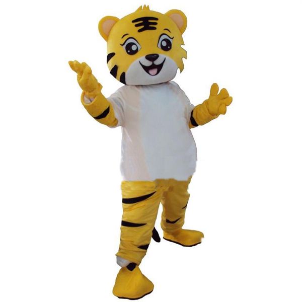 2018 Costume de mascotte de tigre de haute qualité Déguisement de dessin animé animal Taille adulte249s
