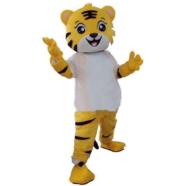 2018 haute qualité tigre mascotte Costume Animal dessin animé déguisement adulte taille294N