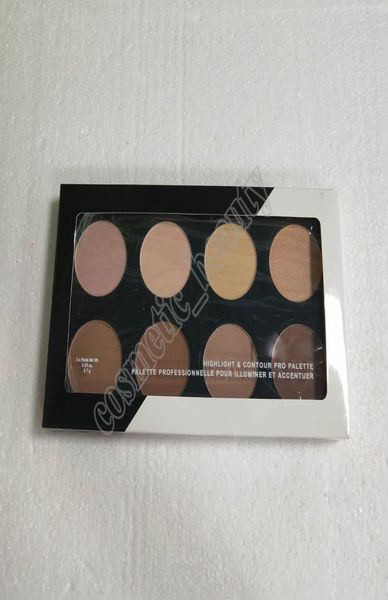 2018 Highlight Contour Pro Pattle Review Fond de teint en poudre pressée pour le visage, palette de poudre d'ombre de toilettage, maquillage cosmétique 8 Col8620988