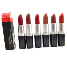 Rouge à lèvres mat M Maquillage Lustre Rétro Rouge à lèvres Frost Sexy 3g 12 couleurs rouges à lèvres avec nom anglais