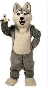 2018 Hot new Wolf costumes de mascotte halloween chien mascotte caractère vacances Tête fantaisie costume de fête taille adulte anniversaire