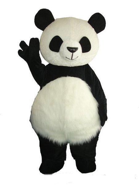 2018 Vente chaude Panda géant Costume de mascotte de Noël Livraison gratuite