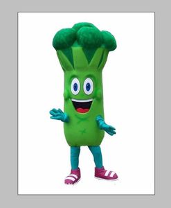 2018 vente chaude Halloween Costume De Mascotte De Brocoli Légumes De Bande Dessinée Anime thème personnage De Noël Carnaval Fête Fantaisie Costume Adulte