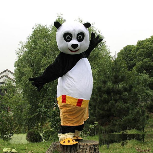 2018 Venta caliente Kung Fu Panda PO Mascot Costume Personaje de dibujos animados hecho a mano Tamaño adulto Envío gratis