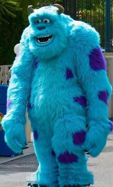 2018 Venta caliente nueva mascota Sully Mascot Head Costume Halloween Christmas Birthday Props Disfraces Outfit Outfit