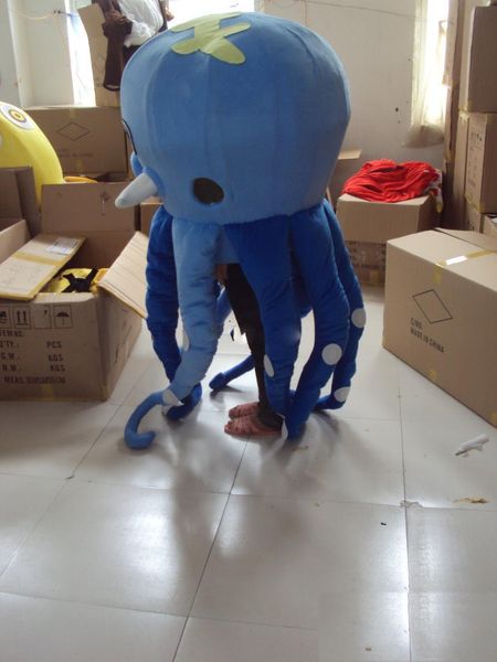 2018 Vente chaude poulpe seiche mascotte Costume personnage de dessin animé Costume mascotte produits personnalisés personnalisé Halloween tenue déguisement costume