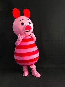 2018 Venta caliente bastante Pink-Pigs Halloween Fancy Dress Cartoon Adult Animal Mascot Costume envío gratis