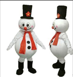 2018 Vente chaude Santa Bonhomme de neige Costume de mascotte de Noël Fête fantaisie Robe de Noël