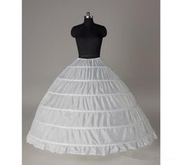 2018 En stock Robe De Bal Jupon Pas Cher Blanc Noir Crinoline Jupon Robe De Mariée Slip 6 Cerceau Jupe Crinoline Pour Quinceanera1368297