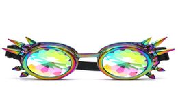 2018 caleidoscoop kleurrijke glazen rave festival party edm zonnebril afgebogen lens spectakels gafas de sol mujer okulary b204689454
