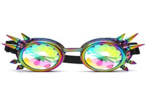 2018 Kaleidoscope Lunettes colorées Rave Festival Party EDM Lunettes de soleil Diffractes Lens Spectacles Gafas de Sol Mujer Okulary B202344926