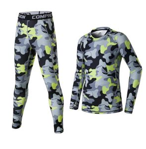 2018 Kids Men Compressie Running broek Shirts Sets Sport Survetement voetbal voetbal training panty's basketbal leggings pakken 1010342