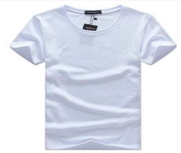 2018 coréen à manches courtes men039s t-shirt blanc en coton col rond demi-manche XL marée t-shirt blanc men039s chemise de fond 6439361