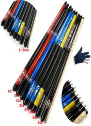 2018 nieuwste witte hout biljart zwembadaanwijzingen in 95 mm punt met koper 12 gesplitste messing gewricht snooker cue sticks met cue tas als cadeau2348593