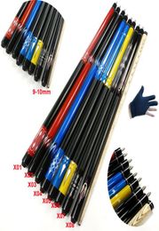 2018 Nieuwste witte hout biljart zwembadaanwijzingen in 95 mm tip met koper 12 gesplitste messing gewricht snooker cue sticks met cue tas als cadeau6175105