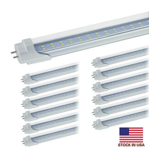 Tubes LED 4 pieds 4 pieds 22W 28W Tubes LED Luminaire 4 pieds Couvercle transparent Ampoules G13 120V Éclairage Stock aux États-Unis