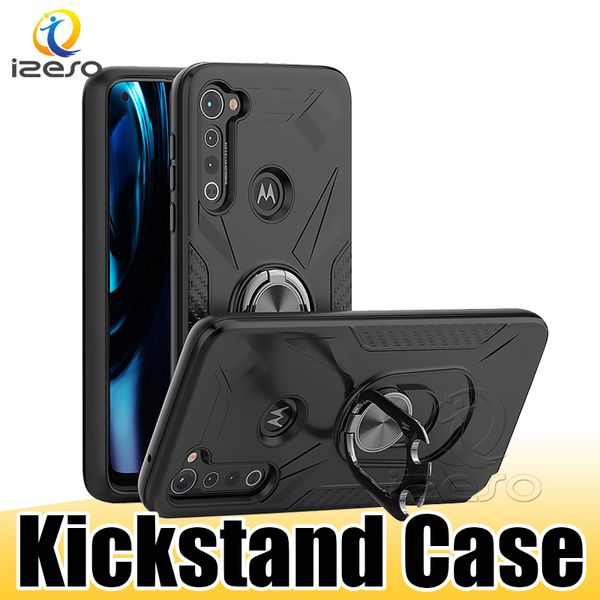 Hybrid Armor Phone Case para MOTO G Stylus E7 iPhone 12 SE 2020 11 Pro Max Huawei Y9S Y6P Kickstand Phone Cover izeso