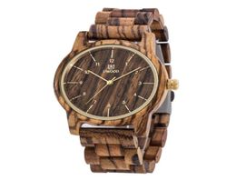 2018 Luxury Top Uwood Mens Wood Watches Men and Women Quartz Clock Clock Casual Wooden Strap Wist Male Relogio9118918