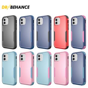 Étuis de téléphone portable 3 en 1 antichocs pour 11 12-Pro-Max XS Max XR 6s 7G 8 Plus S21 Ultra