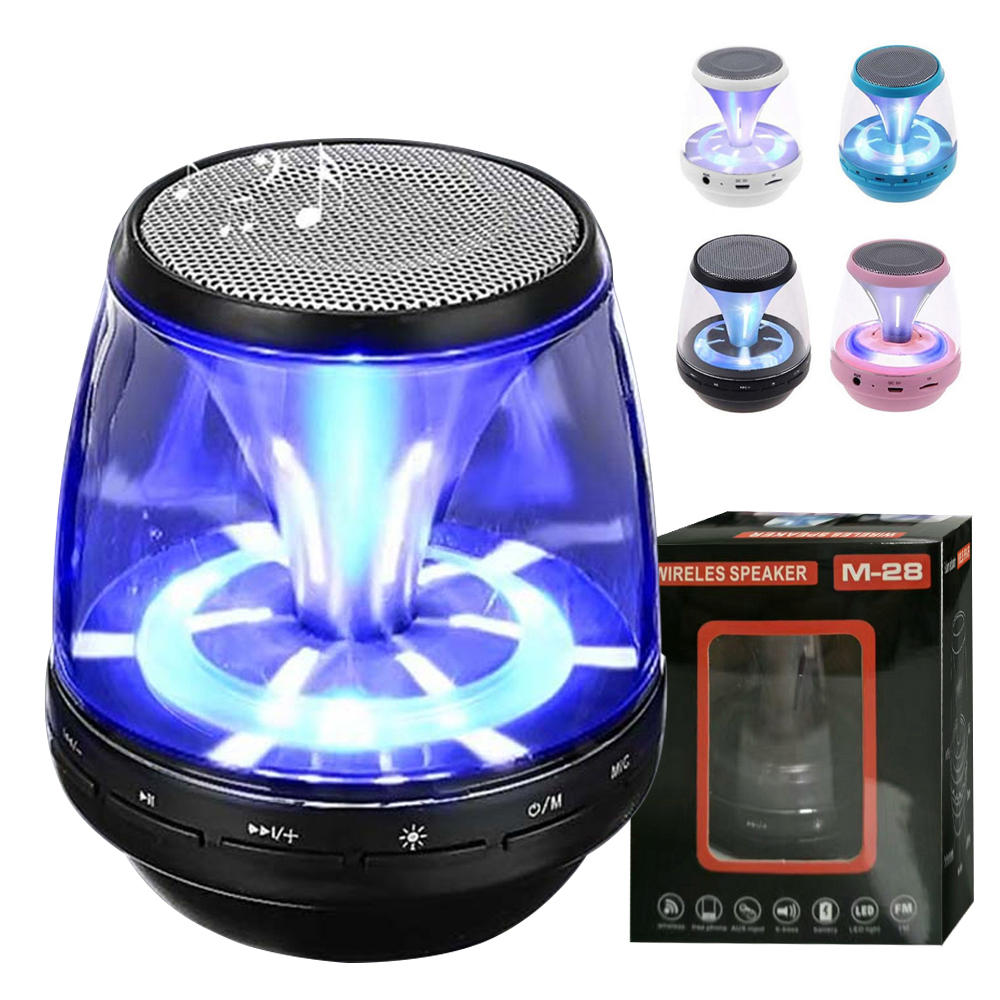 M28 haut-parleur Bluetooth Mini haut-parleur sans fil LED TF USB caisson de basses haut-parleurs Bluetooth lecteur de musique audio stéréo mp3