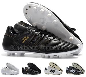 Classics Mens Copa Mundial Leather FG Soccer Football Shoes Discount Cleats World Cup Boots Black White botines futbol Size 39-45
