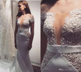 2019 sirena vestido de novia de manga corta apliques largo país iglesia jardín novia vestido de novia hecho a medida de talla grande