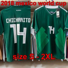 Coupe du monde 2018 Mexique Accueil Maillots de football pour adultes 2018 Thaïlande Maillot de football de haute qualité Maillot vierge Nouveau T-shirt à séchage rapide pour hommes