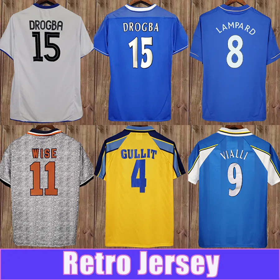 2012 2013 LAMPARD ROBBEN CRESPO DROGBA Camisetas De Fútbol Cortas Para