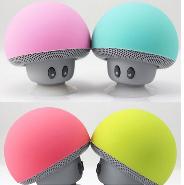 Champignon Bluetooth Haut-Parleur Haut-parleurs De Voiture avec Sucker Mini Portable Sans Fil Mains Libres Subwoofer DHL livraison gratuite 2019