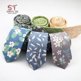 Nek stropdassen 2021 100% katoen stropdas voor mannen zakelijke kunstmatige slanke kleine cravat skinny corbatas party cadeau-accessoires1