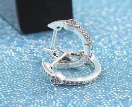 2018 Nieuwe 100 S925 Sterling Silver European Style Sieraden Verleidelijke harten Hoop oorbellen met vrouwen Jewelry29961507647423