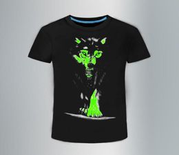 2018 Nieuwe 3D t-shirt mannen Leisure Fluorescerende Gepersonaliseerde Korte mouwen Lichtgevende T-shirt Zomer Tops Mannen T-shirt lichte kleding7576411