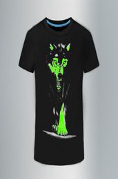 2018 Nieuwe 3D T -shirt mannen Leisure Fluorescerende gepersonaliseerde shortsleeve Luminous T -shirt Summer Tops Men T -shirt lichte kleding4886497