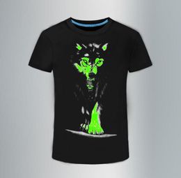 2018 Nieuwe 3D T -shirt mannen Leisure Fluorescerende gepersonaliseerde shortsleeve Luminous T -shirt Summer Tops Men T -shirt lichte kleding9586523