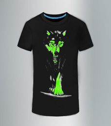2018 Nieuwe 3D T -shirt mannen Leisure Fluorescerende gepersonaliseerde shortsleeve Luminous T -shirt Summer Tops Men T -shirt lichte kleding4350369