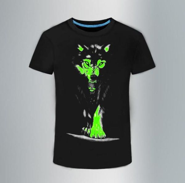 2018 Nouveau Tshirt 3D Men de loisirs Fluorescent personnalisé ShortSleeve Luminous Tee Shirt Tops Summer Men Tshirt Vêtements légers 8569451