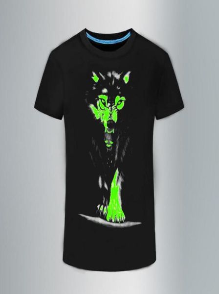 2018 nouveau t-shirt 3D hommes loisirs fluorescent personnalisé à manches courtes lumineux t-shirt été hauts hommes t-shirt vêtements légers5144325