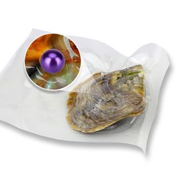 2018 Nouvelle perle d'huîtres Akoya 6-7mm Perle ronde en huîtres Akoya Oyster Shell avec perles coloufuleuses bijoux par aspirateur emballé en gros