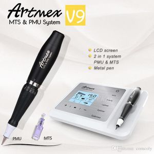 2018 Nieuwe Collectie ArtMex V9 Digital 5 in 1 Permanente Make-up Tattoo Machine Eyes Rotary Pen MTS PMU