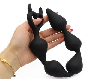 2018 Nieuwe aankomst Big Silicone Anal Beads Flexibele buttplugs Anal Sekspeeltjes Seksproducten Unisex Anal Balls 3635 cm S9242609908