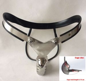 2022 Llegada Dispositivos de castidad Cinturón masculino Modelo Y Curva ajustable Cinturón de cintura Jaula de acero inoxidable Juguete sexual para hombres Dispositivo de sujeción del pene