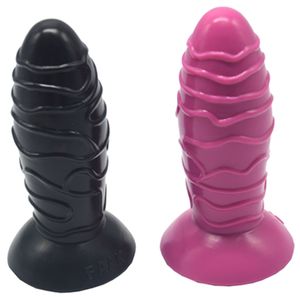 2018 Nouvelle Arrivée Silicone Énorme Gode Plug Anal Bowling Forme G-spot Stimulant Adulte Sex Toys Super Grand Butt Plug Forte Ventouse