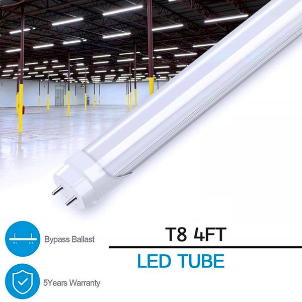 Novedad de 2020, cubierta lechosa de tiempo limitado, iluminación Led T8, tubo dividido de 5 pies, 1500mm, 22w, 28w, bombillas de ahorro de energía, Ac85-265v de alto Lumen