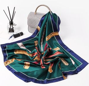 2018 nieuwe aankomst vrouwen bandanas multifunctionele zijden sjaal satijn kleine vierkante sjaals handvat tas lint dames kantoor foulard halsdoek