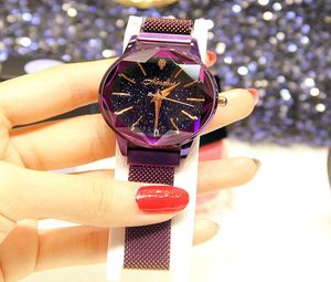 2018 Nouvelles femmes authentiques Watch Starry Surface Aspiring Mailt Mesh avec quartz Watch Imperproof Watch4405123
